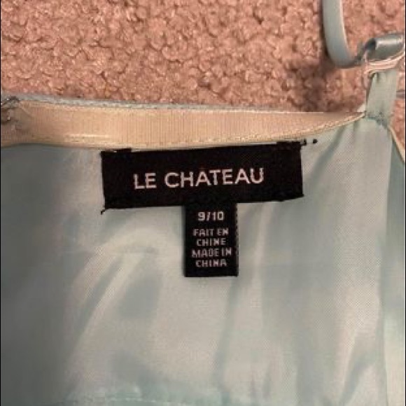 Le Château sparkly turquoise mini dress size 9/10 - Picture 5 of 5